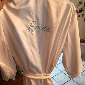 Plus size bride robe